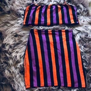 Motel two piece outfit 🧡🖤💜